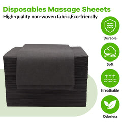 Tvvcalk sheet fitted over face cradle and headrest for client hygiene