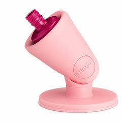 tweexy front view of blush hinge holder showing stable bottle positioning