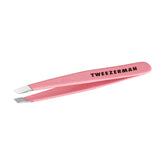 Tweezerman mini slant front view in tea rose for precise brow shaping
