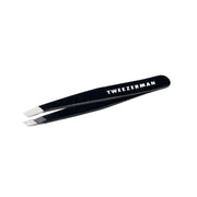 Tweezerman mini slant front view showing compact design and precise control