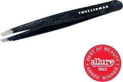 Tweezerman product packaging and label showing award recognition and details