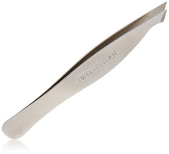 Tweezerman removing a single hair illustrating precise capture and less skin pinching