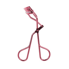 Tweezerman tea rose curler open position demonstrating ergonomic handles and smooth action