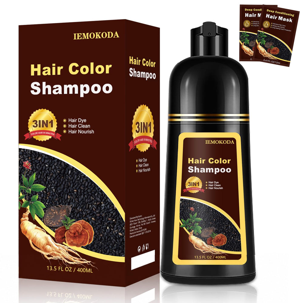 TYAYW chestnut brown front bottle showing easy 3-in-1 use and color benefit