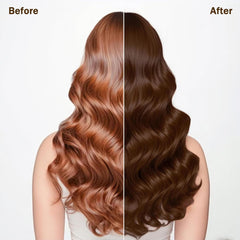 TYAYW applied to dry hair during at-home use demonstrating quick gray coverage benefit