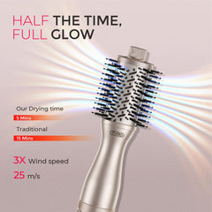 TYMO Airbeam Mini oval barrel close-up highlighting fast wet-to-dry airflow