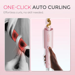 TYMO CURLPRO close-up of tourmaline ceramic barrel emphasizing smooth finish and shine