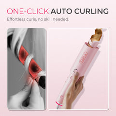 TYMO CURLPRO tourmaline-ceramic barrel closeup highlighting smooth T-GLOSS finish