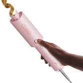 TYMO CURLPRO front view with packaging showing included curler and box for quick unboxing