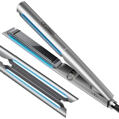 TYMO front view of FLAIGHT Holo showing sleek metal grey design and quick styling benefit
