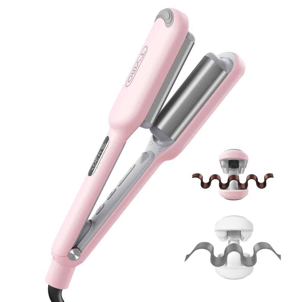 TYMO ROVY front view showing full waver design and controls for easy styling