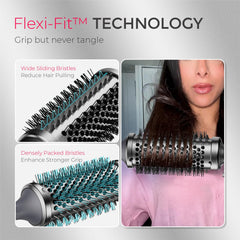 TYMO STYLUX Flexi-Fit bristles close-up reducing hair tugging