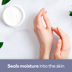 Udderly Smooth cream texture closeup showing smooth finish and quick absorption