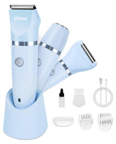 Ufree front view showing device and included accessories for compact grooming
