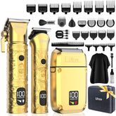 Ufree front view of full grooming kit showing all tools and case for organized grooming