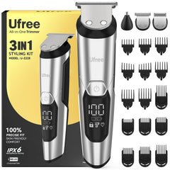 Ufree front view showing kit contents and compact case for convenient travel