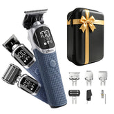 Ufree front view of full kit showing all attachments and charger, clear organization benefit