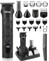 Ufree trimmer front view showing full kit and tidy storage benefit