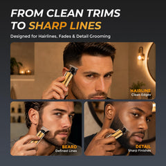 Ufree with three guide combs for consistent 1mm, 2mm, 3mm trims