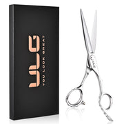 ULG front view of 6.5" shears showing polished finish and packaging benefit
