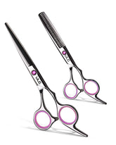 ULG pink scissors front view showing polished finish and elegant design benefit: professional appearance