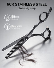 ULG close-up of 30-tooth deer-tooth blades for precise, smooth texturizing