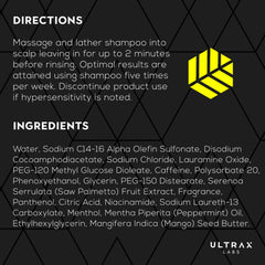 Ultrax Labs lather texture close-up showing rich foam and cleansing action