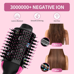 Umeely bristles and nylon pins detail preventing tangles and boosting volume