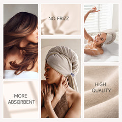 Umisleep towel wrapped on woman demonstrating hands-free drying convenience