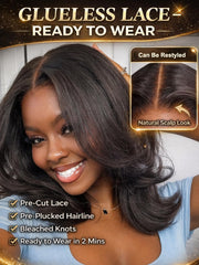 UNICE close-up of 7x5 HD lace demonstrating realistic scalp appearance