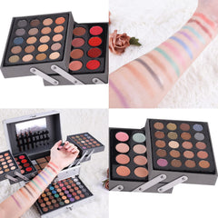 UNIFULL lipsticks and glosses arranged to show color range and glossy finish