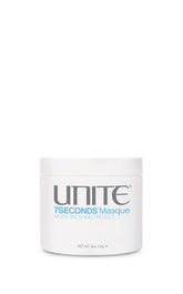UNITE 7SECONDS Masque front jar showing label and compact size for salon results