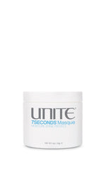 UNITE 7SECONDS Masque front jar showing label and compact size for salon results
