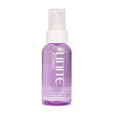 UNITE BLONDA oil front bottle shows clear argan oil and brightening benefits