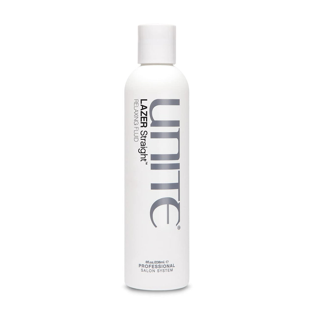 UNITE LAZER front packaging showing bottle and label for salon-quality smoothing