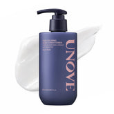 UNOVE bottle front view showing sleek packaging and blush musk scent benefit