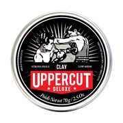 Uppercut Deluxe front jar showing strong hold matte finish