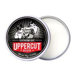 Uppercut Deluxe used by stylist on short hair showing lift and piece separation