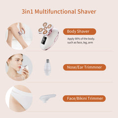UPTARD nose trimmer detail removing fine hairs safely in nostril area