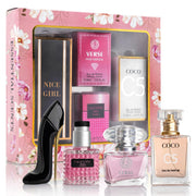 URBAN COLLECTION front packaging showing four mini perfumes, perfect gift presentation