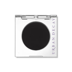 Urban Decay Blackout front pan showing intense matte black finish and clean packaging benefit