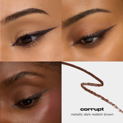 Urban Decay Corrupt pencil tip close-up highlighting smooth creamy point for precise lines