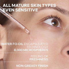 Uriage pipette releasing a drop to highlight precise application benefit