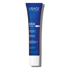Uriage gel cream front jar showing sleek packaging and gentle formulation benefits