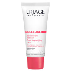 Uriage tube front view showing Roséliane branding and benefits