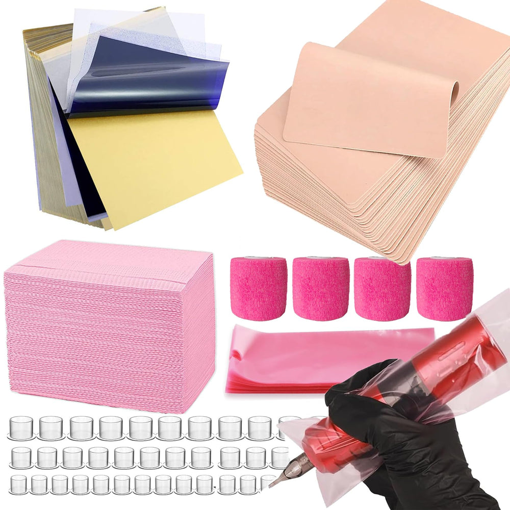 Urknall front packaging showing pink all-in-one beginner tattoo kit, promotes complete setup