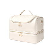 Uross beige organizer front view showing neat professional appearance and portability
