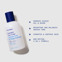 Ursa Major close-up of watery tonic texture, highlights gentle hydrating feel