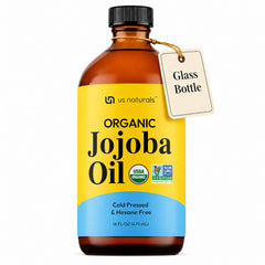 US Naturals front packaging in amber glass bottle showing label and size benefits