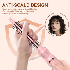 USHOW heated anti-scald bristles detail for smooth wrapping and snag-free styling